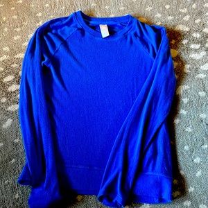 Athleta Girl Long Sleeve Tee - Royal Blue color - Size M (8-10)